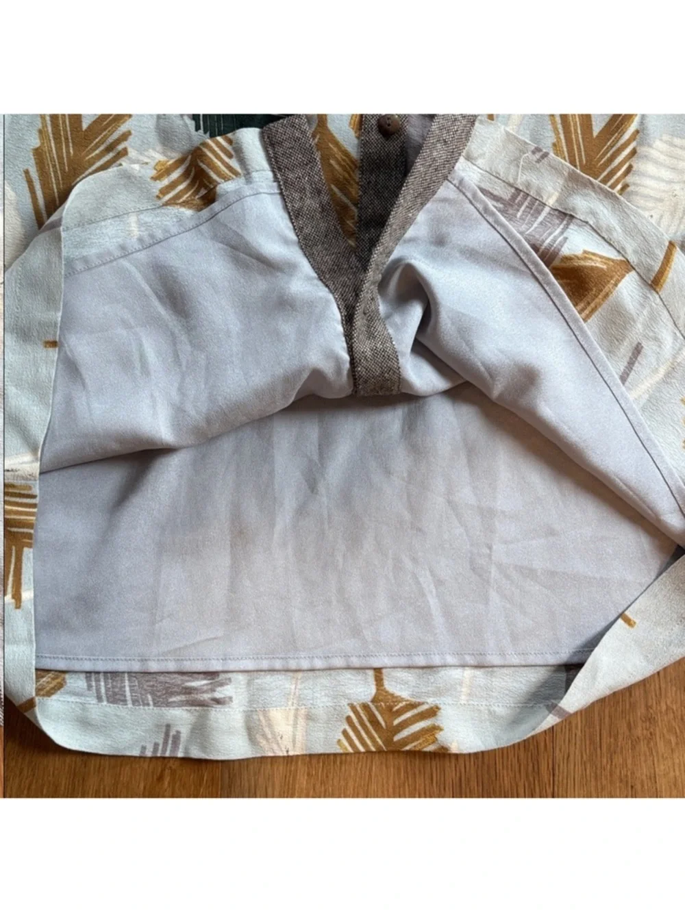 EUC Anthropologie Edme & Esyllte Flurried Plumes Midi Skirt Size O